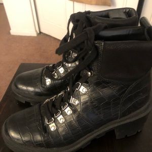 Pamy Stella Suede Ankle Polik Boots/Booties